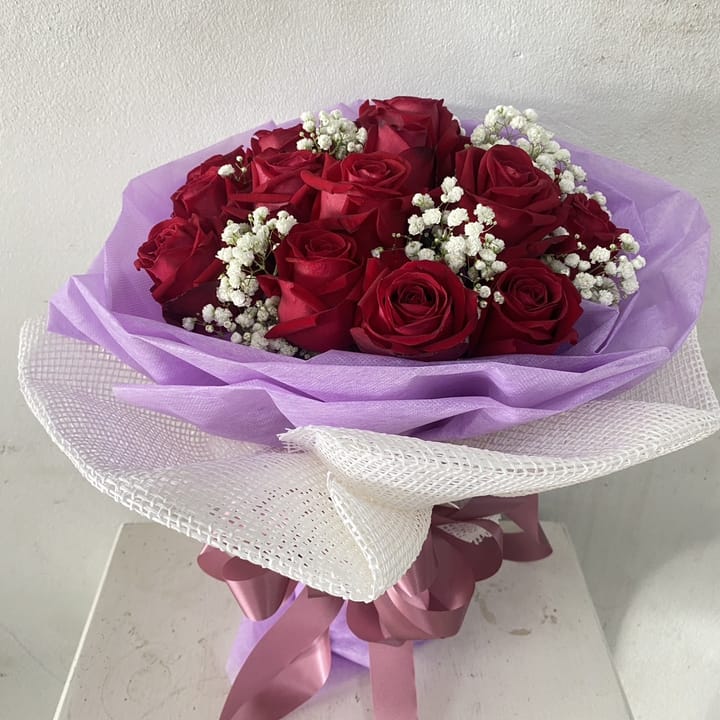 ช่อกุหลาบแดง 11 ดอก